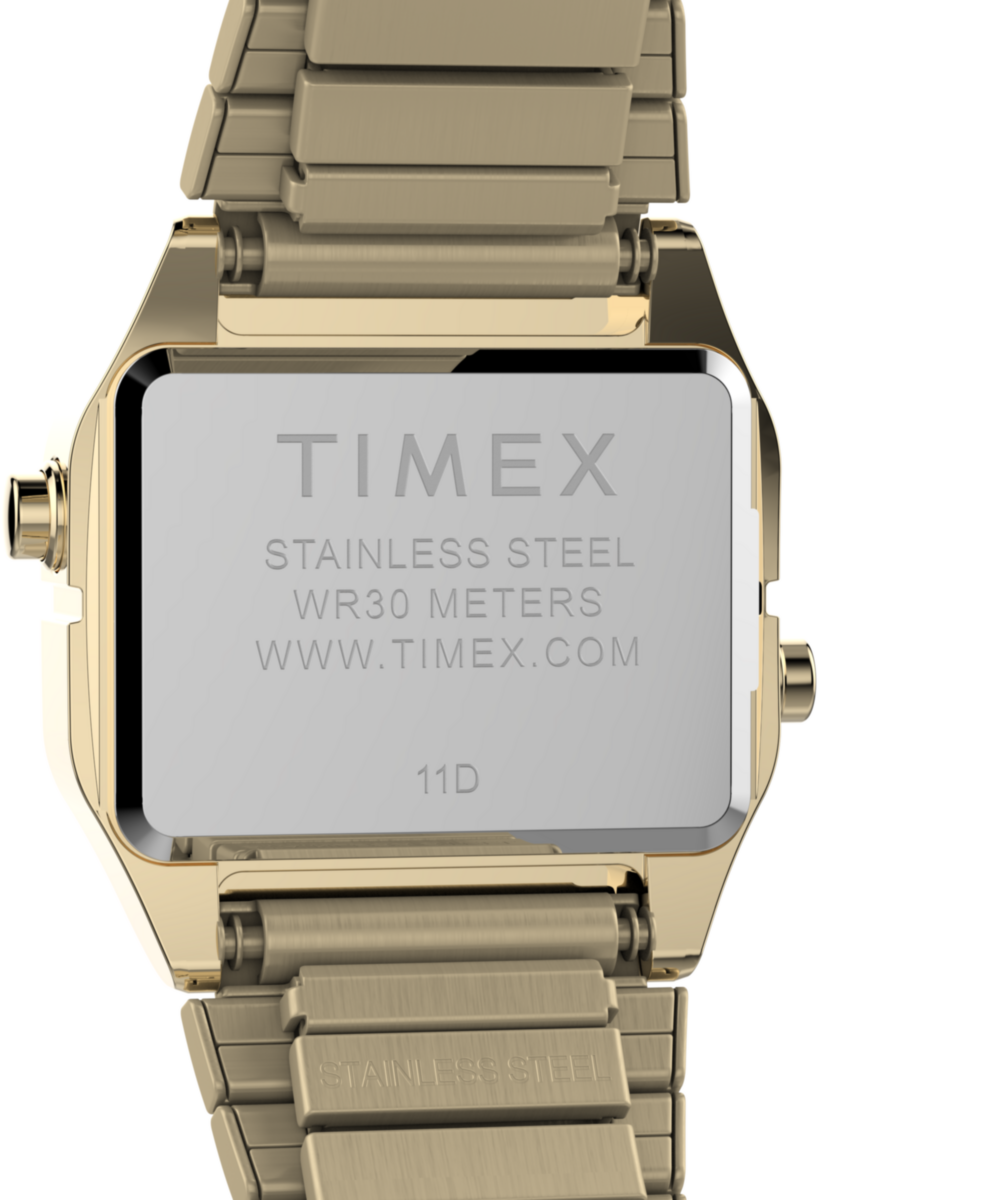 Teeny Tiny Timex Endorsed by Dimepiece 20mm Stainless Steel Expansion Band Watch with Perfect Fit