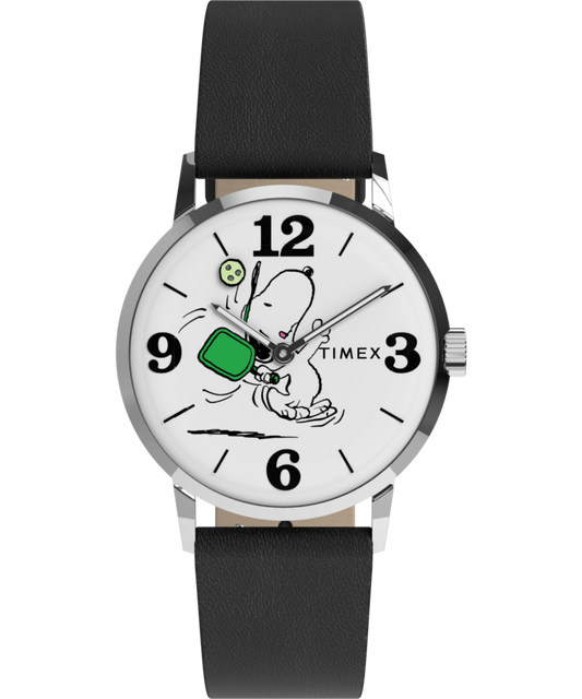 Peanuts® x Timex Marlin® Pickleball 38mm Leather Strap Watch