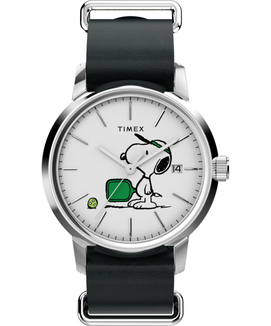 Peanuts® x Timex Marlin® Automatic Pickleball 40mm Leather Strap Watch