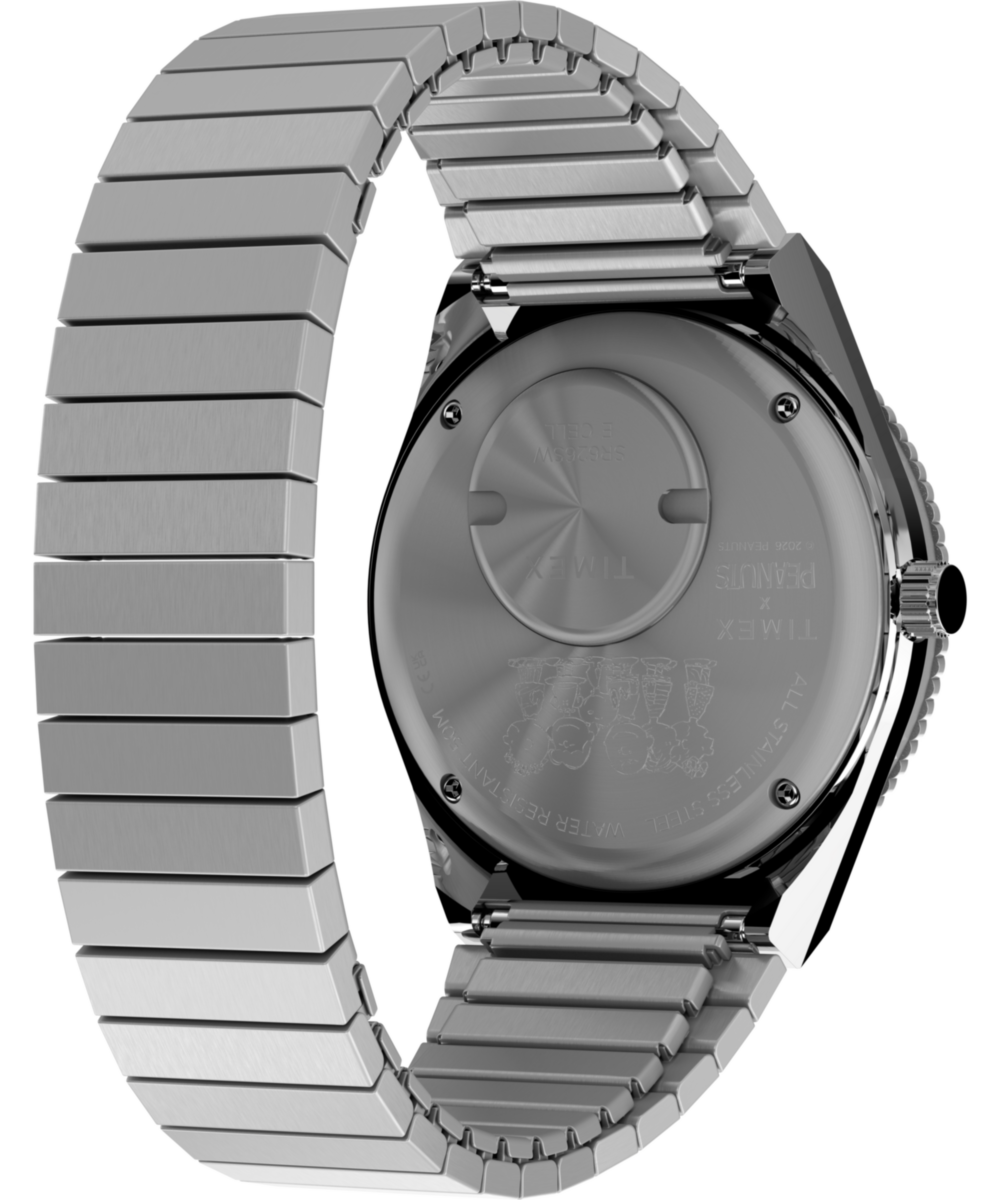Peanuts® x Q Timex® 36mm Stainless Steel Expansion Band Watch