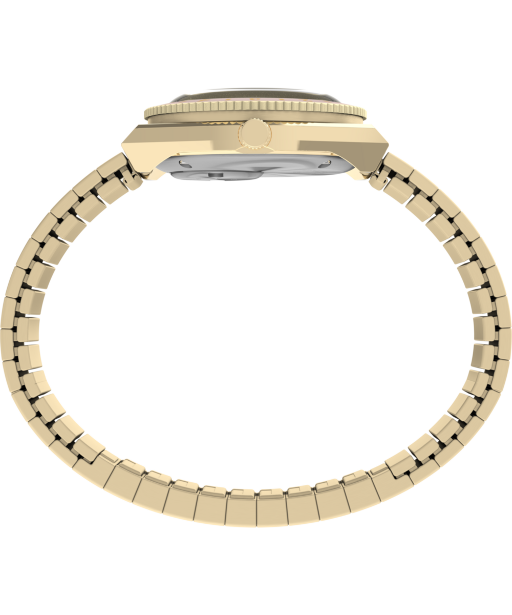 Q Timex® Mini 30mm Stainless Steel Expansion Band Watch