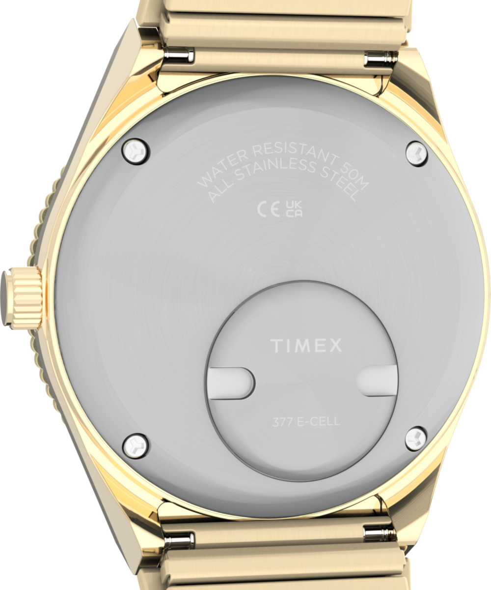 Q Timex® Mini 30mm Stainless Steel Expansion Band Watch