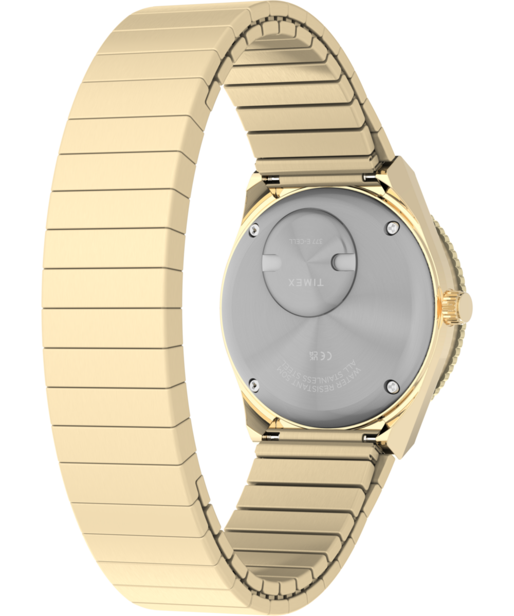 Q Timex® Mini 30mm Stainless Steel Expansion Band Watch