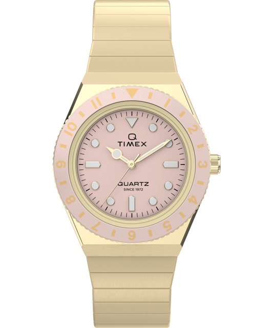 Q Timex® Mini 30mm Stainless Steel Expansion Band Watch