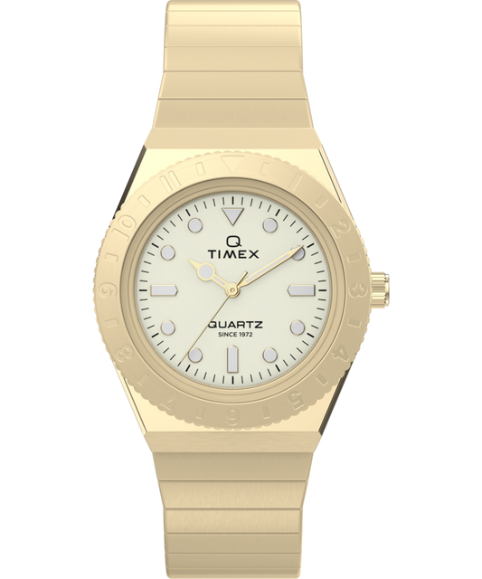 Q Timex® Mini 30mm Stainless Steel Expansion Band Watch