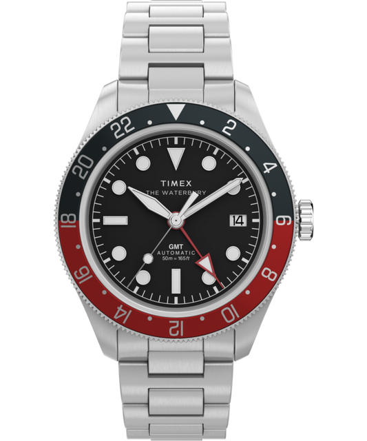 Waterbury Heritage Automatic GMT 41.5mm Stainless Steel Bracelet Watch