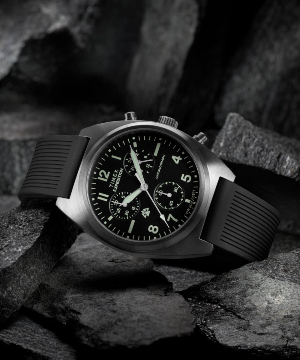 Expedition® Capstone Chronograph 41mm Silicone Strap Watch
