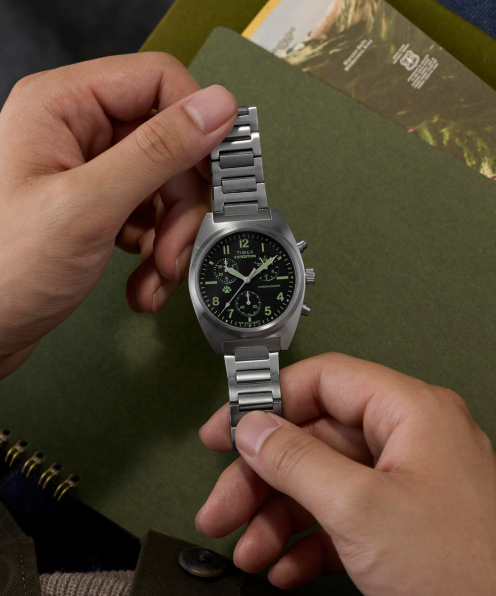 Expedition® Capstone Chronograph 41mm Stainless Steel Bracelet Watch