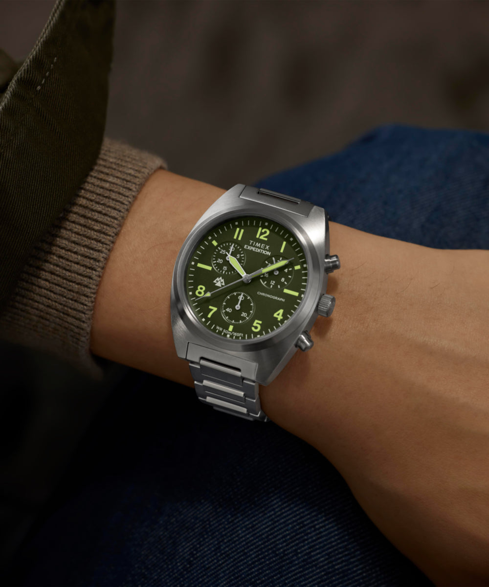 Expedition® Capstone Chronograph 41mm Stainless Steel Bracelet Watch