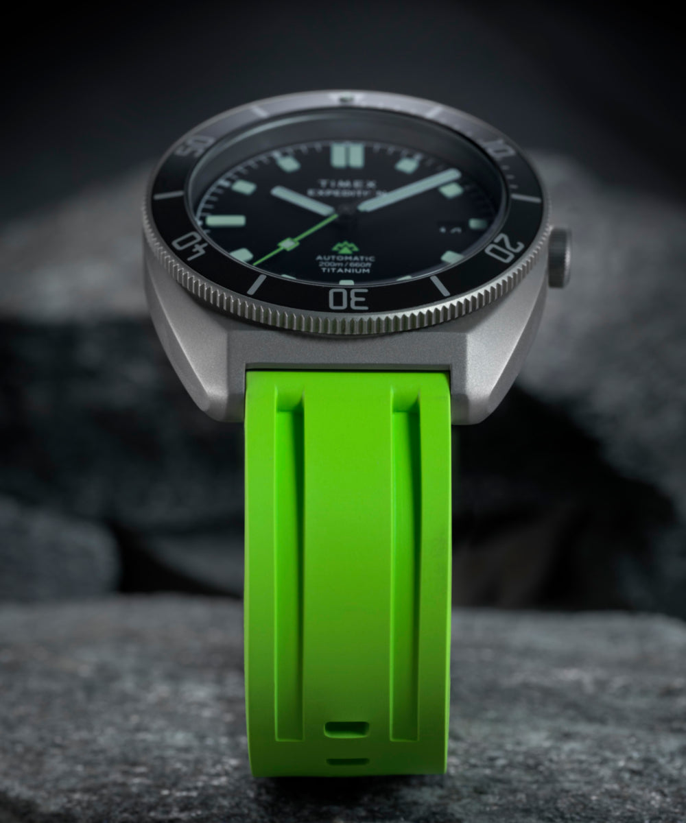 Expedition® Pioneer Titanium Automatic 41mm HNBR Synthetic Rubber Strap Watch