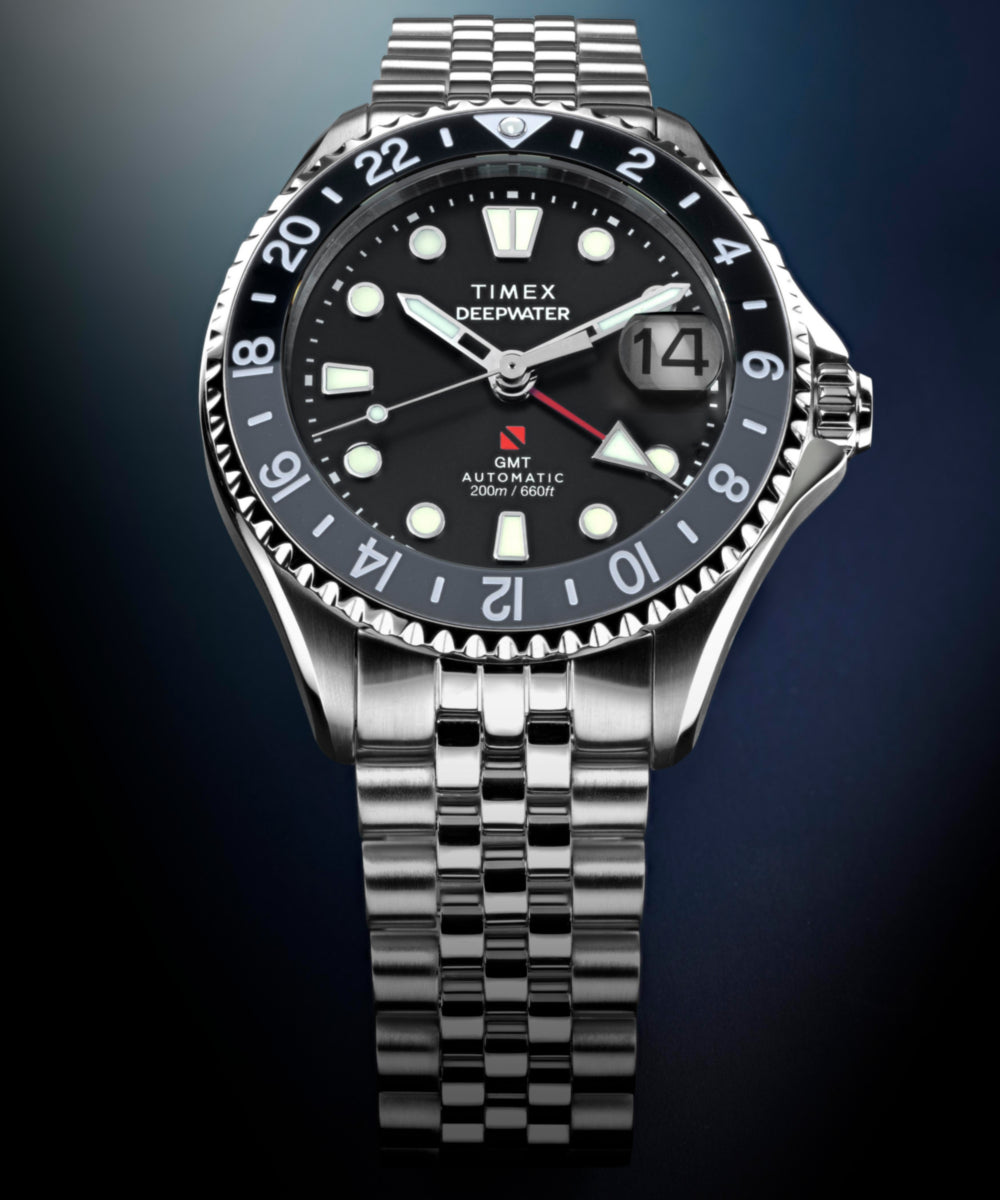 Deepwater Meridian 200 Automatic GMT 42mm Stainless Steel Bracelet Watch
