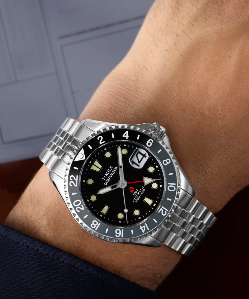 Deepwater Meridian 200 Automatic GMT 42mm Stainless Steel Bracelet Watch