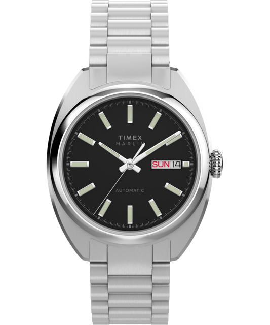 Marlin® Draper Automatic 37mm Stainless Steel Bracelet Watch