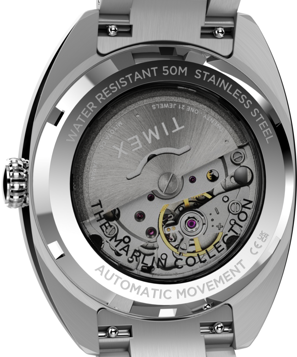 Marlin® Draper Automatic 37mm Stainless Steel Bracelet Watch