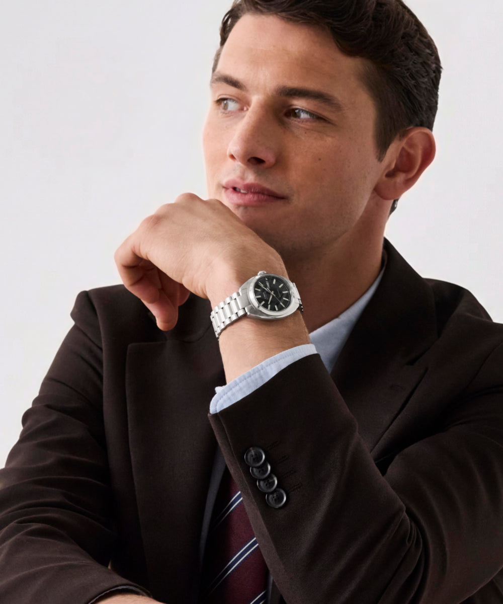 Marlin® Draper Automatic 37mm Stainless Steel Bracelet Watch