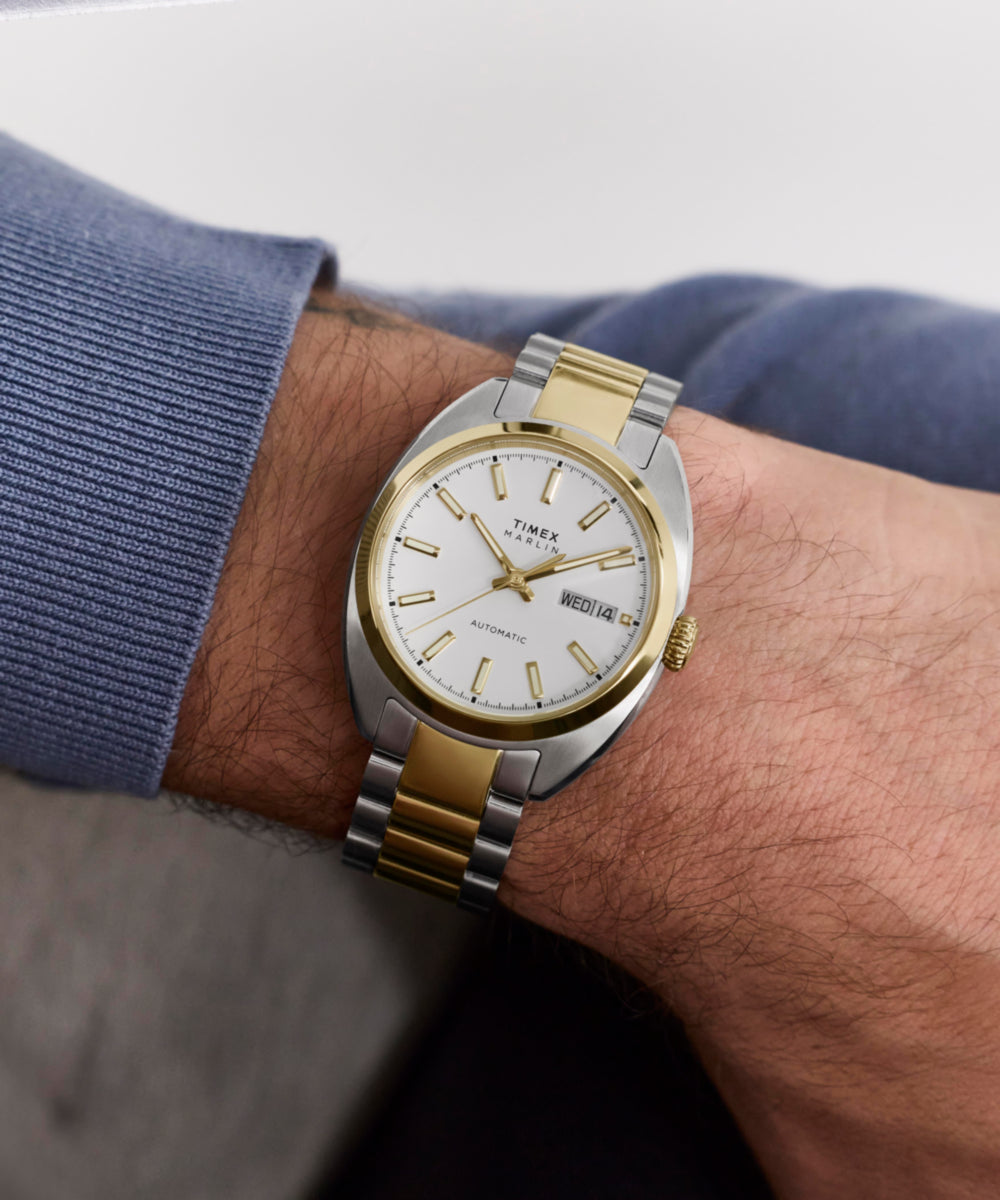 Marlin® Draper Automatic 37mm Stainless Steel Bracelet Watch