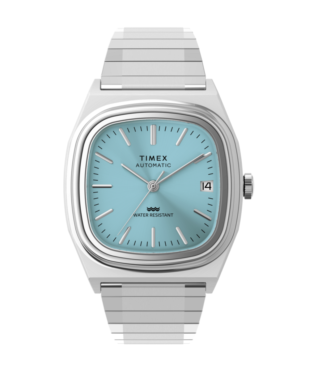 Timex® Automatic 1983 E Line 34mm Stainless Steel Expansion Band Watch
