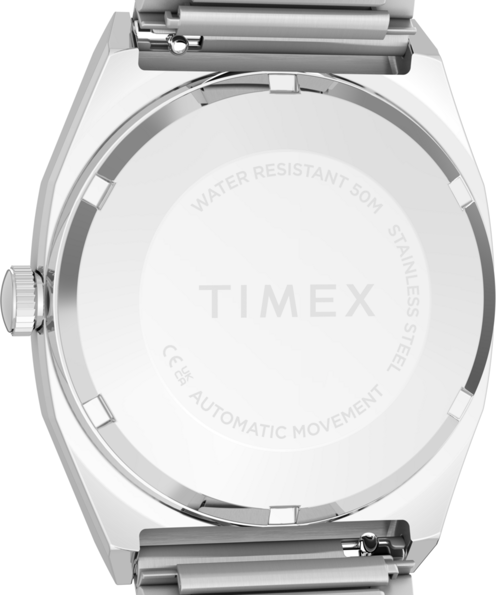 Timex® Automatic 1983 E Line 34mm Stainless Steel Expansion Band Watch