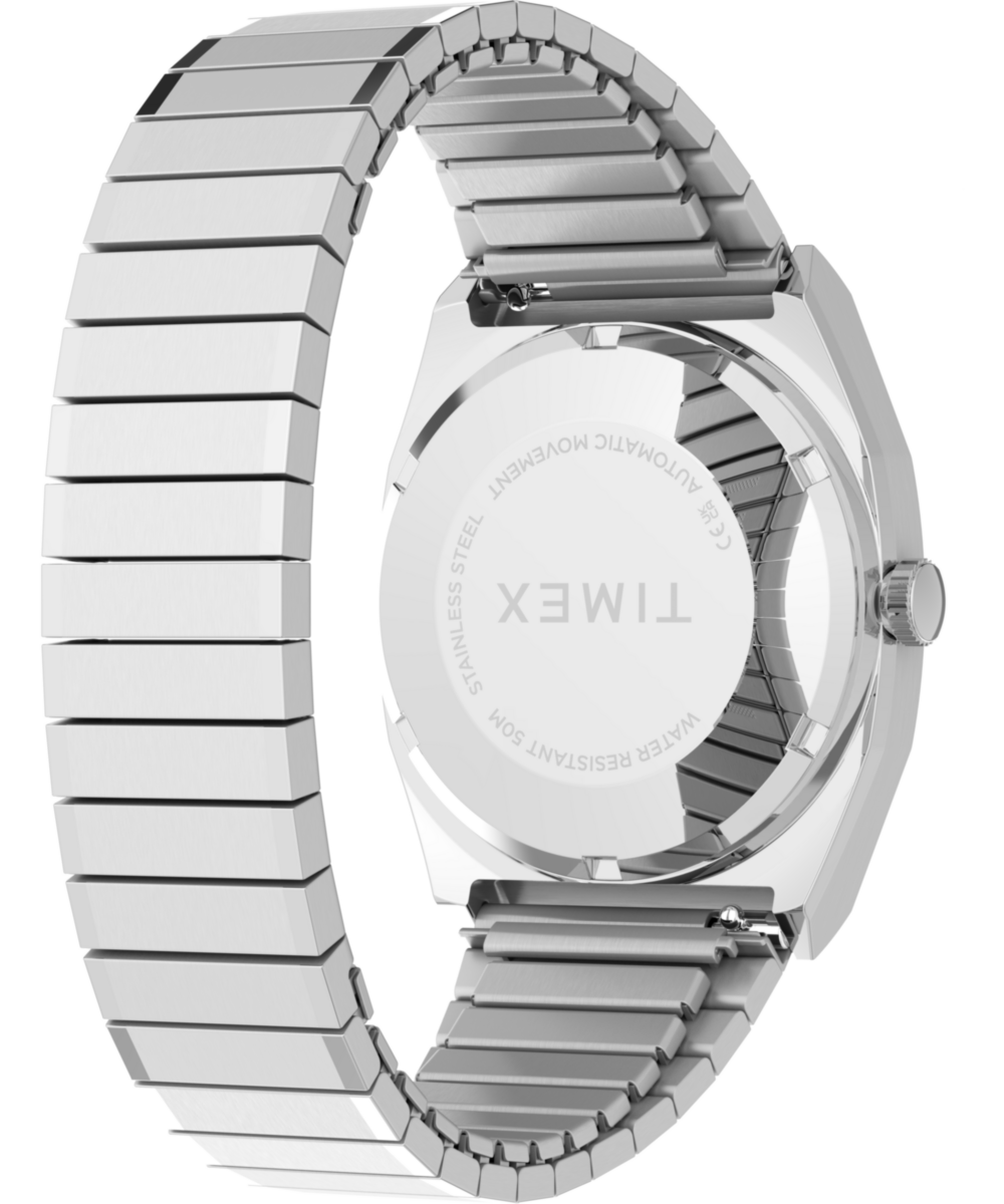 Timex® Automatic 1983 E Line 34mm Stainless Steel Expansion Band Watch