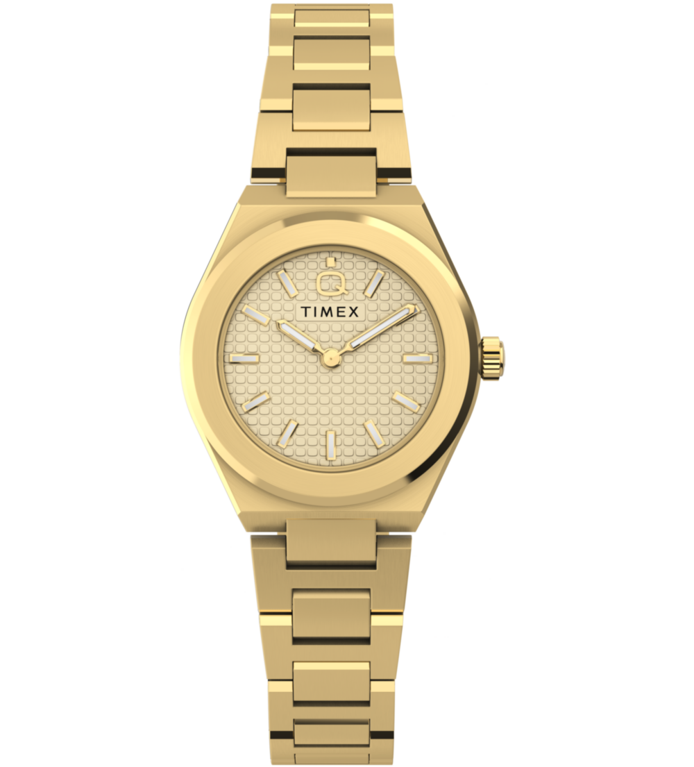 Q Timex® Continental Mini 24mm Stainless Steel Bracelet Watch
