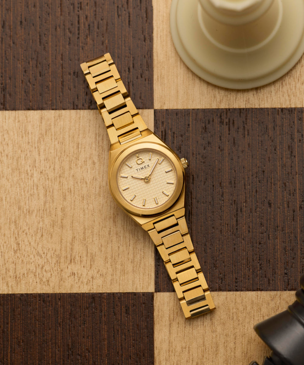 Q Timex® Continental Mini 24mm Stainless Steel Bracelet Watch