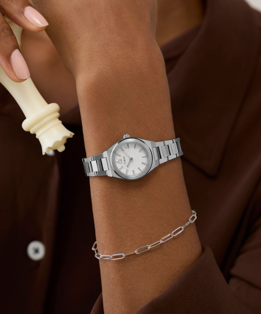 Q Timex® Continental Mini 24mm Stainless Steel Bracelet Watch