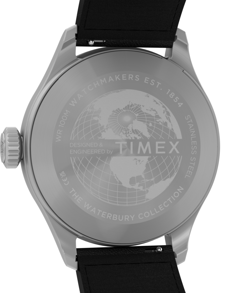 Waterbury Ace 41mm Leather Strap Watch