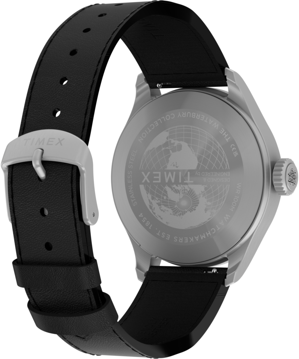 Waterbury Ace 41mm Leather Strap Watch