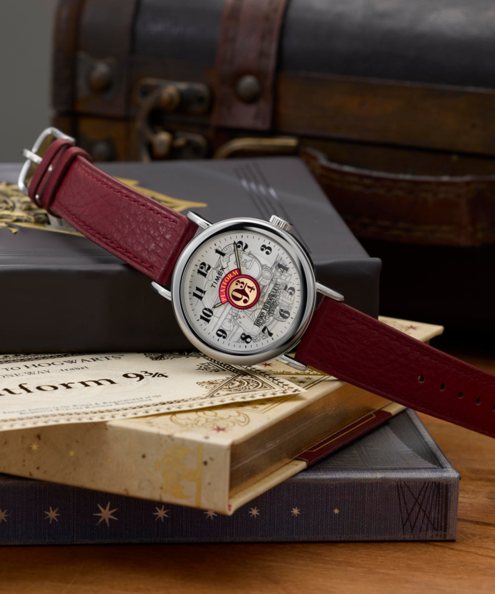 Harry Potter x Timex Weekender Platform 9 3/4 37mm Leather Strap Watch