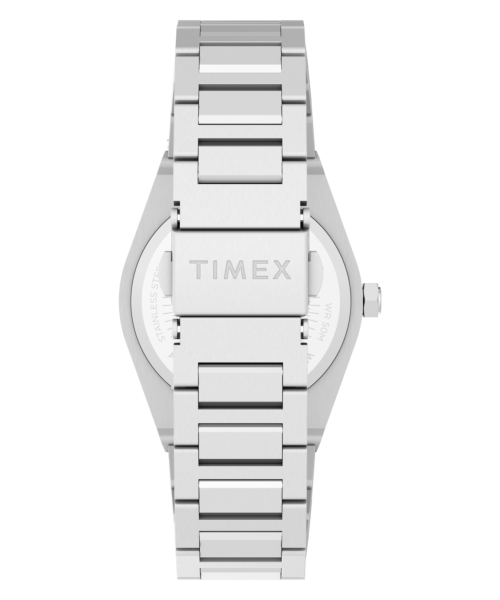 Q Timex Marbella 34mm Stainless Steel Bracelet Watch