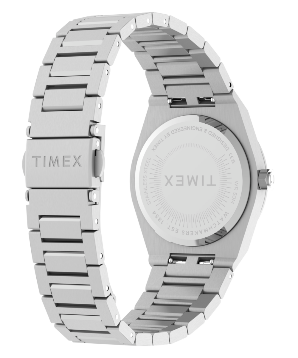 Q Timex Marbella 34mm Stainless Steel Bracelet Watch