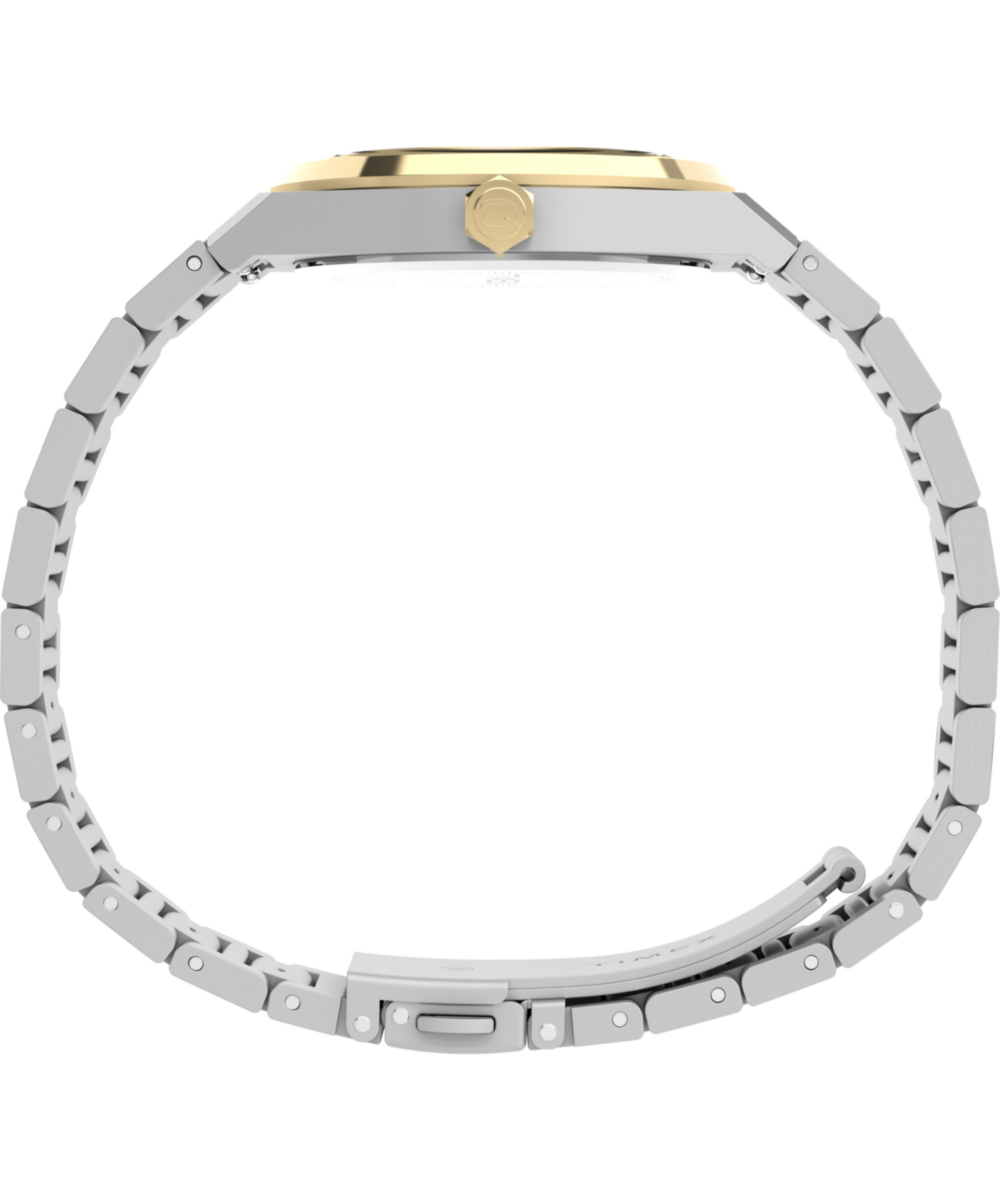 Q Timex Marbella 34mm Stainless Steel Bracelet Watch