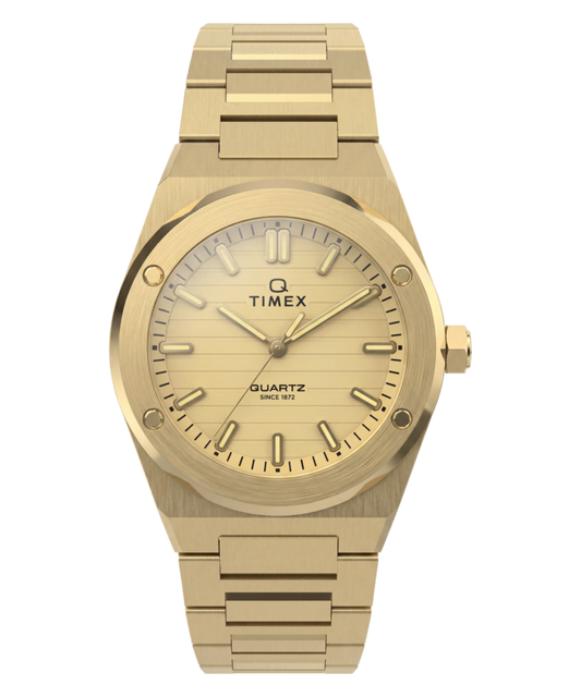 Q Timex Marbella 34mm Stainless Steel Bracelet Watch