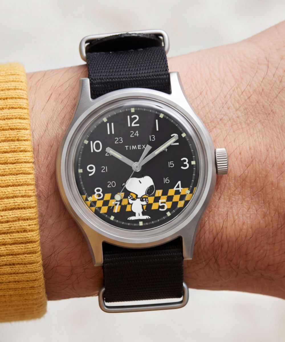 Peanuts® x Timex MK1® 36mm Fabric Strap Watch
