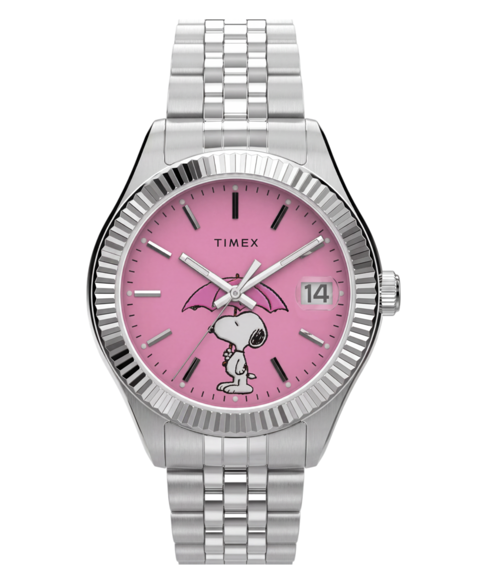 Peanuts® x Timex Legacy Snoopy Umbrella Stainless Steel Bracelet Watch