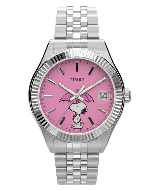 Peanuts® x Timex Legacy Snoopy Umbrella Stainless Steel Bracelet Watch