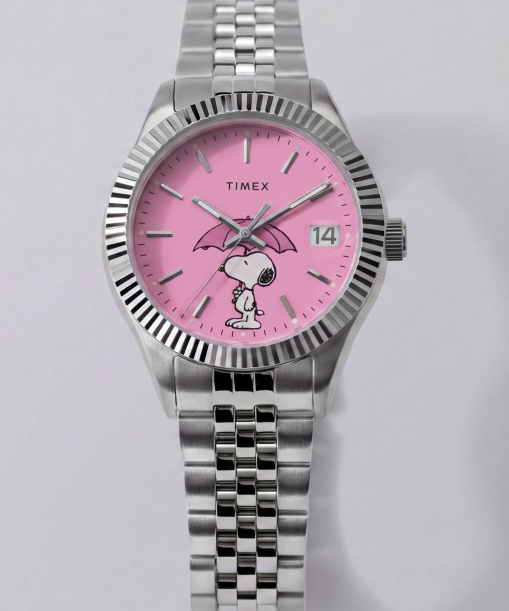 Peanuts® x Timex Legacy Snoopy Umbrella Stainless Steel Bracelet Watch