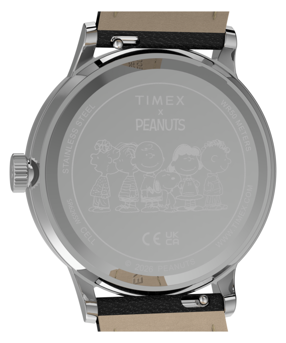 Peanuts® x Timex Waterbury Classic 40mm Leather Strap Watch