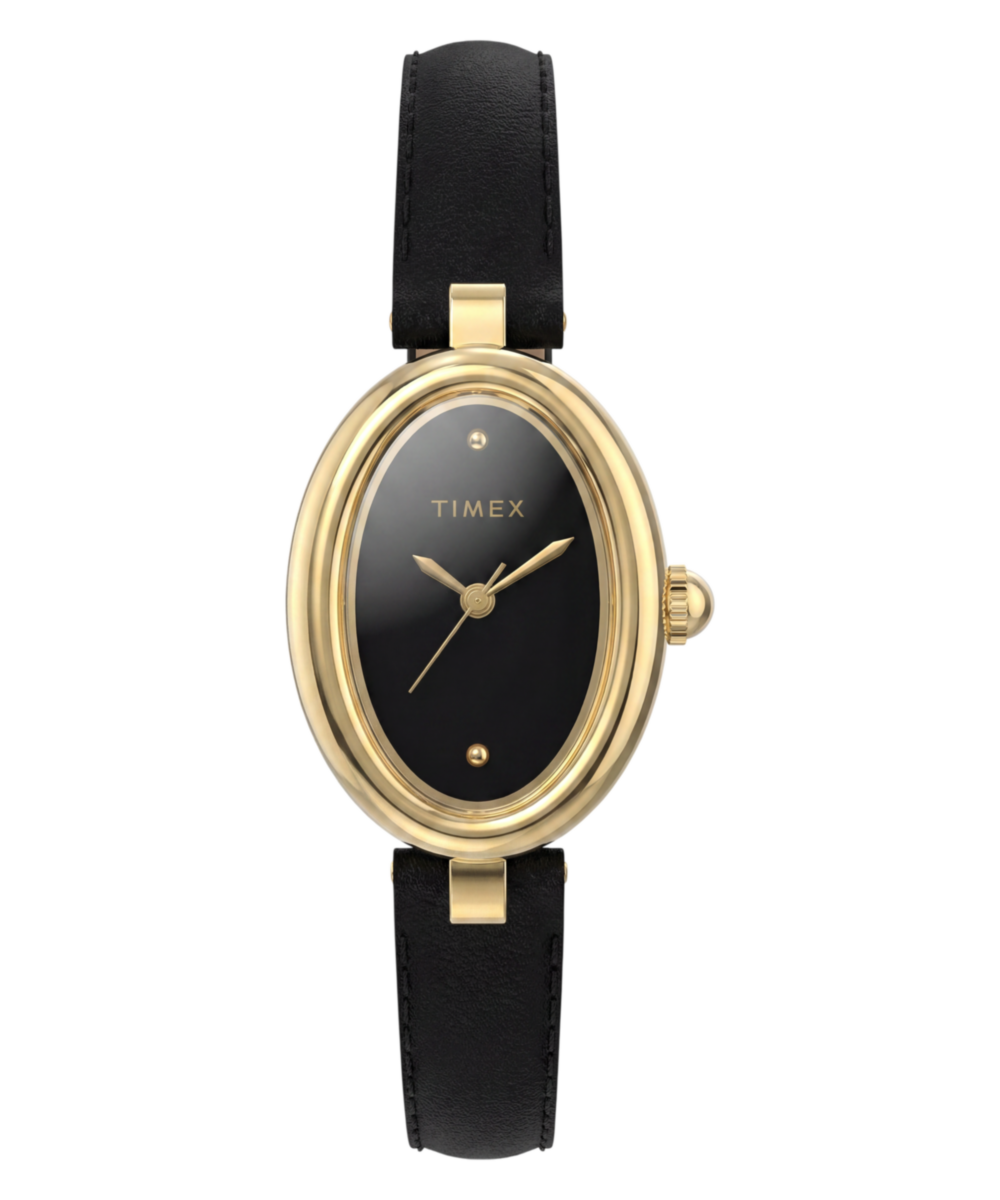 Cavatina® Luxe 22mm Leather Strap Watch