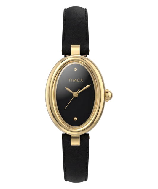 Cavatina® Luxe 22mm Leather Strap Watch