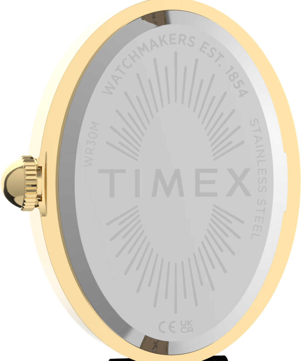 Cavatina® Luxe 22mm Leather Strap Watch