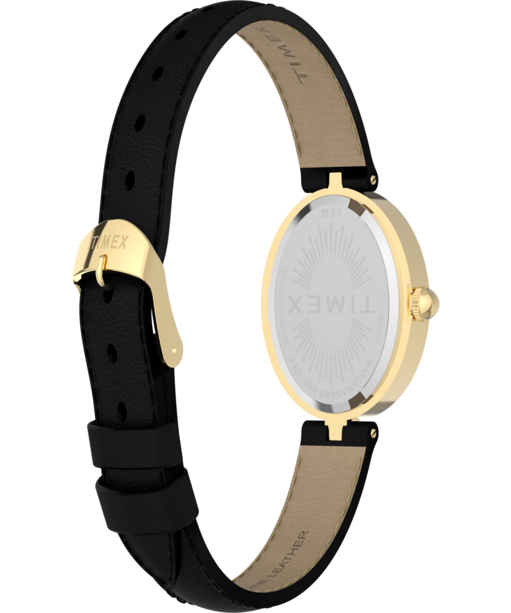 Cavatina® Luxe 22mm Leather Strap Watch