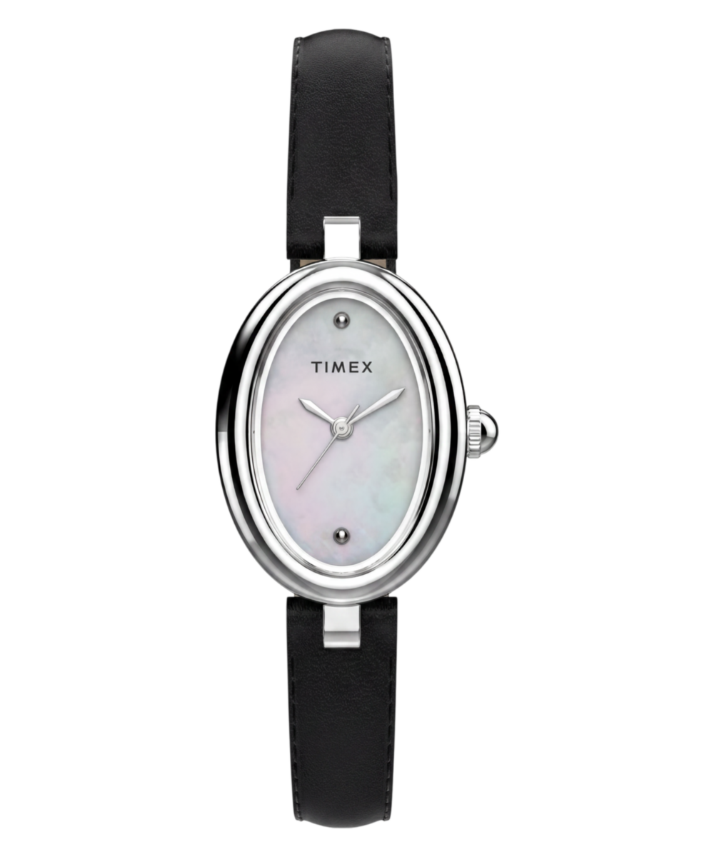 Cavatina® Luxe 22mm Leather Strap Watch