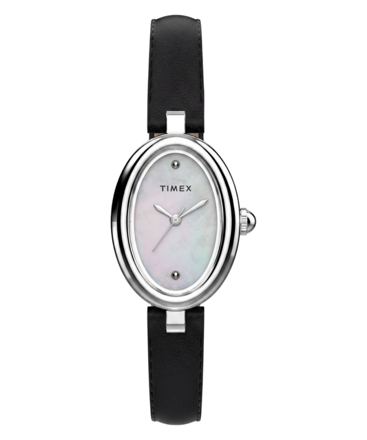 Cavatina® Luxe 22mm Leather Strap Watch