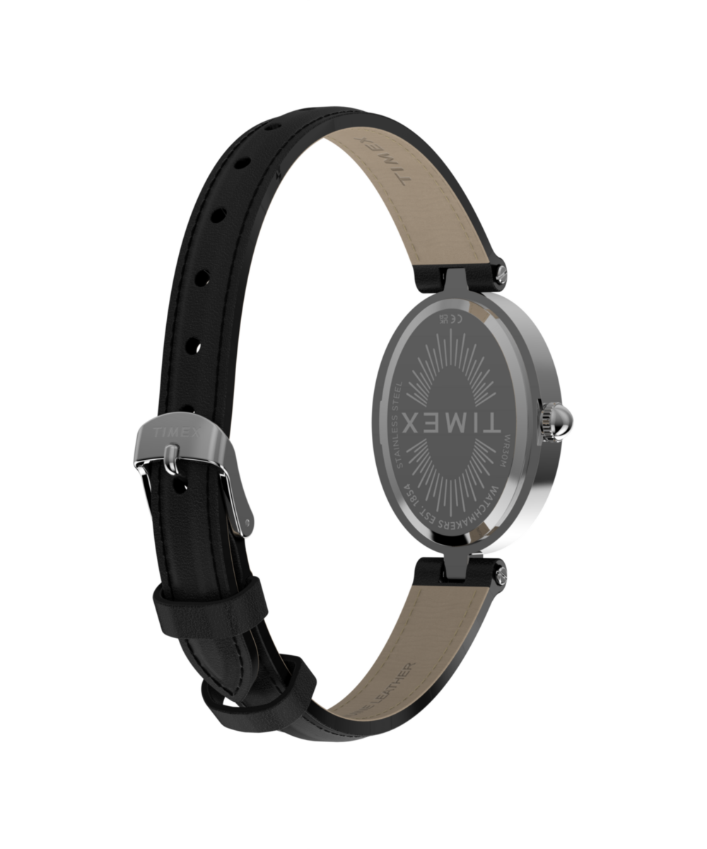 Cavatina® Luxe 22mm Leather Strap Watch