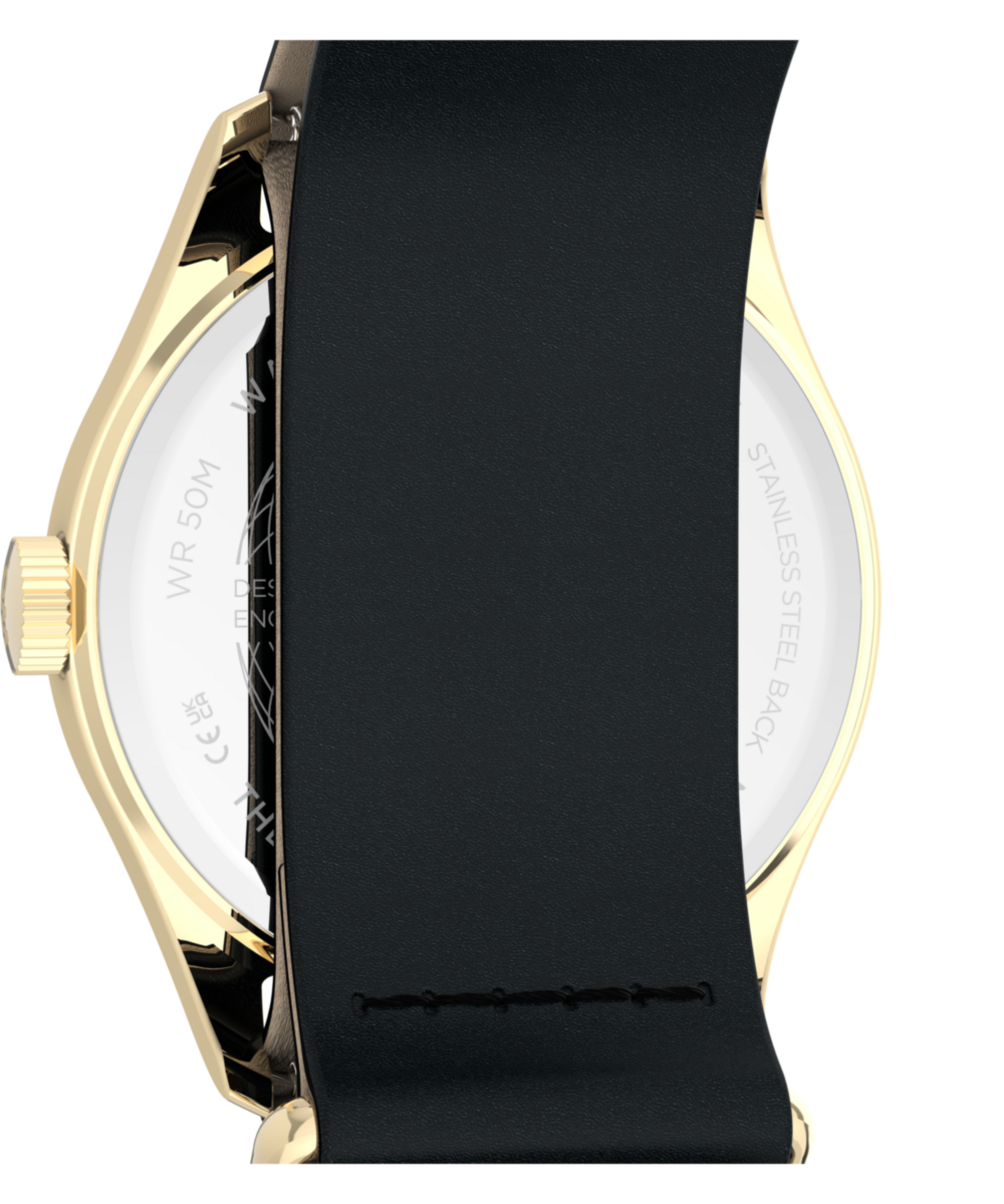 Timex Weekender® New England 34mm Leather Strap Watch