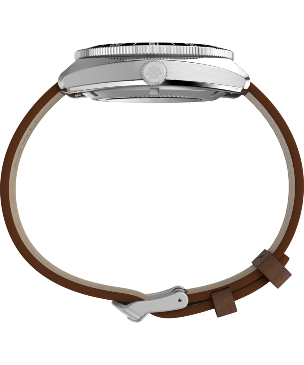 Expedition® Pioneer Automatic 41mm Leather Strap Watch