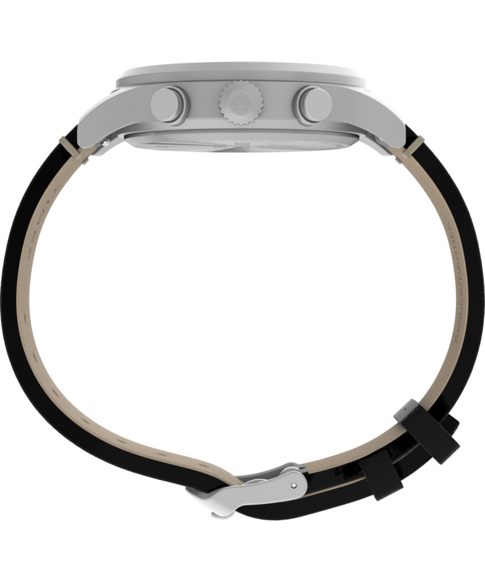 Expedition® Sierra Chronograph 43mm Leather Strap Watch