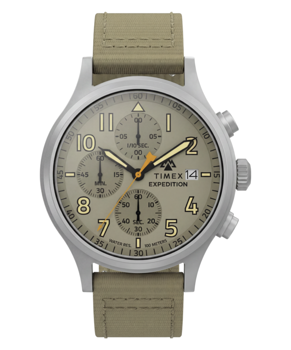 Expedition® Sierra Chronograph 43mm Fabric Strap Watch