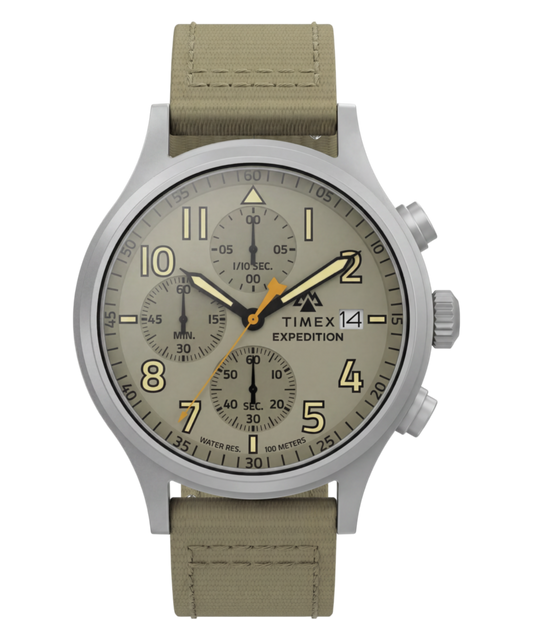 Expedition® Sierra Chronograph 43mm Fabric Strap Watch